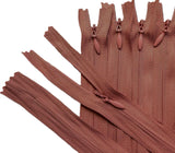 Z5417 41cm Dusky Pink Invisible/Concealed Nylon No.3 Closed End Zip