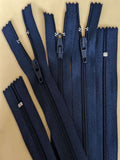 Z5432 36cm Navy Nylon No.3 Closed End Zip