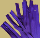 Z5431 41cm Purple Nylon No.3 Closed End No.3 Zip