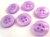 B7190 11mm Lilac Pearlised Polyester 4 Hole Button