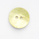 B18162 18mm Acid Green Akoya Shell 2 Hole Button
