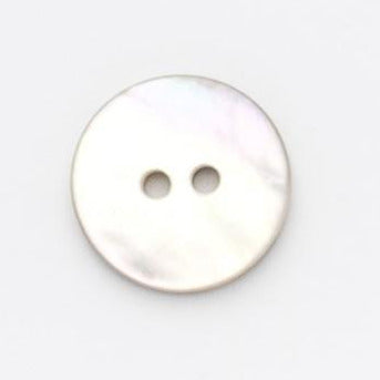 B11639 18mm Natural Akoya Shell 2 Hole Button