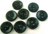 B0018 14mm Teal Blue 2 Hole Button - Ribbonmoon