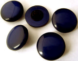 B0125 18mm Dark Royal Blue Polyester Shank Button - Ribbonmoon