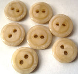 B0129C 13mm Pale Beige Marble Effect 2 Hole Buttons - Ribbonmoon