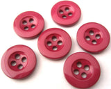 B0325 15mm Mauve Pink 4 Hole Trouser or Brace Type Button - Ribbonmoon