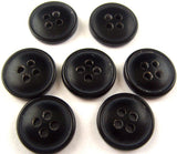 B0345 15mm Black 4 Hole Button - Ribbonmoon