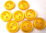 B0747 11mm Sunshine Yellow Polyester 2 Hole Button - Ribbonmoon