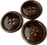 B0891 23mm Tonal Dark Browns High Gloss 4 Hole Button - Ribbonmoon