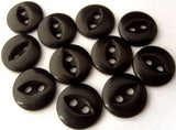 B1090 11mm Black 2 Hole Polyester Fish Eye Button - Ribbonmoon