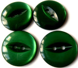 B4311 16mm Bottle Green Polyester Fish Eye 2 Hole Button - Ribbonmoon