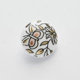 B11624 15mm White, Black and Mixed Butterfly, Flower Picture Shank Button