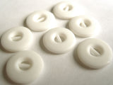 B12667 13mm White Matt Bar Button - Ribbonmoon