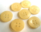 B12676 13mm Cream and Iridescent Pearlised Shimmery 4 Hole Button - Ribbonmoon