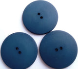 B12754 38mm Blue Matt Nylon 2 Hole Button
