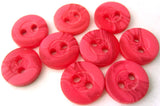 B9006 13mm Tonal Cerise Pink Bone Sheen 2 Hole Button