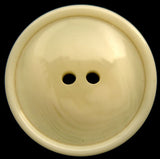 B16003 27mm Tonal Ivory and Bridal White Glossy 2 Hole Button - Ribbonmoon