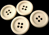 B11526 20mm White Matt Centre 4 Hole Button