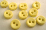 B16272 6mm Lemon Small Nylon 2 Hole Dolls Button - Ribbonmoon