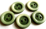 B18191 20mm Frosted Moss Green High Gloss 2 Hole Button
