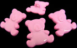 B17196 21mm Pink Teddy Bear Childrens Novelty Shank Button