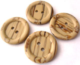 B1747C 20mm Beige and Brown Soft Sheen 2 Hole Button