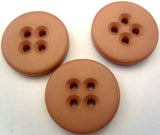 B2239 23mm Rosy Beige Chunky Soft Sheen 4 Hole Button - Ribbonmoon