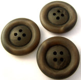B2440 27mm Tonal Dark Browns Soft Sheen 4 Hole Button - Ribbonmoon