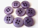 B2555 11mm Tonal Purple Polyester 4 Hole Button - Ribbonmoon