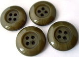 B2596C 20mm Tonal Greens High Gloss 4 Hole Buttons - Ribbonmoon