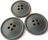 B2691 22mm Slate Grey Soft Sheen 4 Hole Button - Ribbonmoon