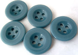 B2692 17mm Dusky Blue 4 Hole Trouser or Brace Type Button - Ribbonmoon