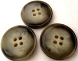 B4001 25mm Mixed Greys Gloss 4 Hole Button - Ribbonmoon