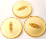 B4126 23mm Pineapple Gold 2 Hole Polyester Fish Eye Button - Ribbonmoon