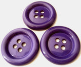 B4493 51mm Purple Glossy 4 Hole "Clown" Button - Ribbonmoon