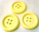 B4498 51mm Primrose Glossy 4 Hole "Clown" Button - Ribbonmoon