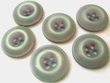 B4619 15mm Pearlised Lupin and Green Iridescent 4 Hole Button - Ribbonmoon