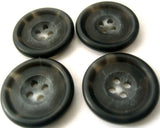 B4631 22mm Tonal Black and Frosted Soft Sheen 4 Hole Button - Ribbonmoon