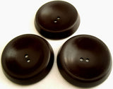 B6201 38mm Congo Brown Chunky Soft Sheen 2 Hole Button - Ribbonmoon