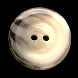 B6485 20mm Natural White and Grey Matt Centre 2 Hole Button - Ribbonmoon