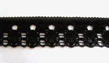 L472 13mm Black Flat Lace - Ribbonmoon