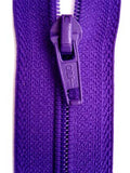 Z4980 Optilon 46cm Purple Nylon No.5 Open End Zip - Ribbonmoon