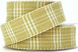 R0099 28mm Oatmeal Vintage Style Rustic Plaid Ribbon by Berisfords