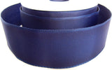 R0288 38mm Navy Wired Edge Taffeta Ribbon by Berisfords - Ribbonmoon