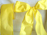 R0345 64mm Lemon Tough Stitchable Paper Based Fabric Ribbon, Wired - Ribbonmoon