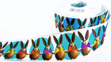 R0376 40mm Easter Bunny Printed Taffeta Ribbon by Berisfords