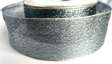 R0387 41mm Metallic Moonlight Blue Translucent Woven Ribbon - Ribbonmoon
