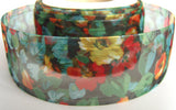 R0410 38mm Flowery Print Sheer Ribbon - Ribbonmoon