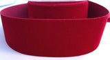R8859 46mm Deep Scarlet Berry Velveteen Ribbon