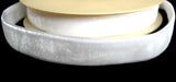 R1168 17mm White Nylon Velvet Ribbon - Ribbonmoon